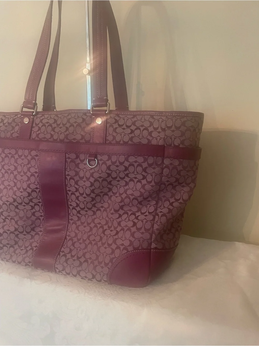 Coach tote featuring